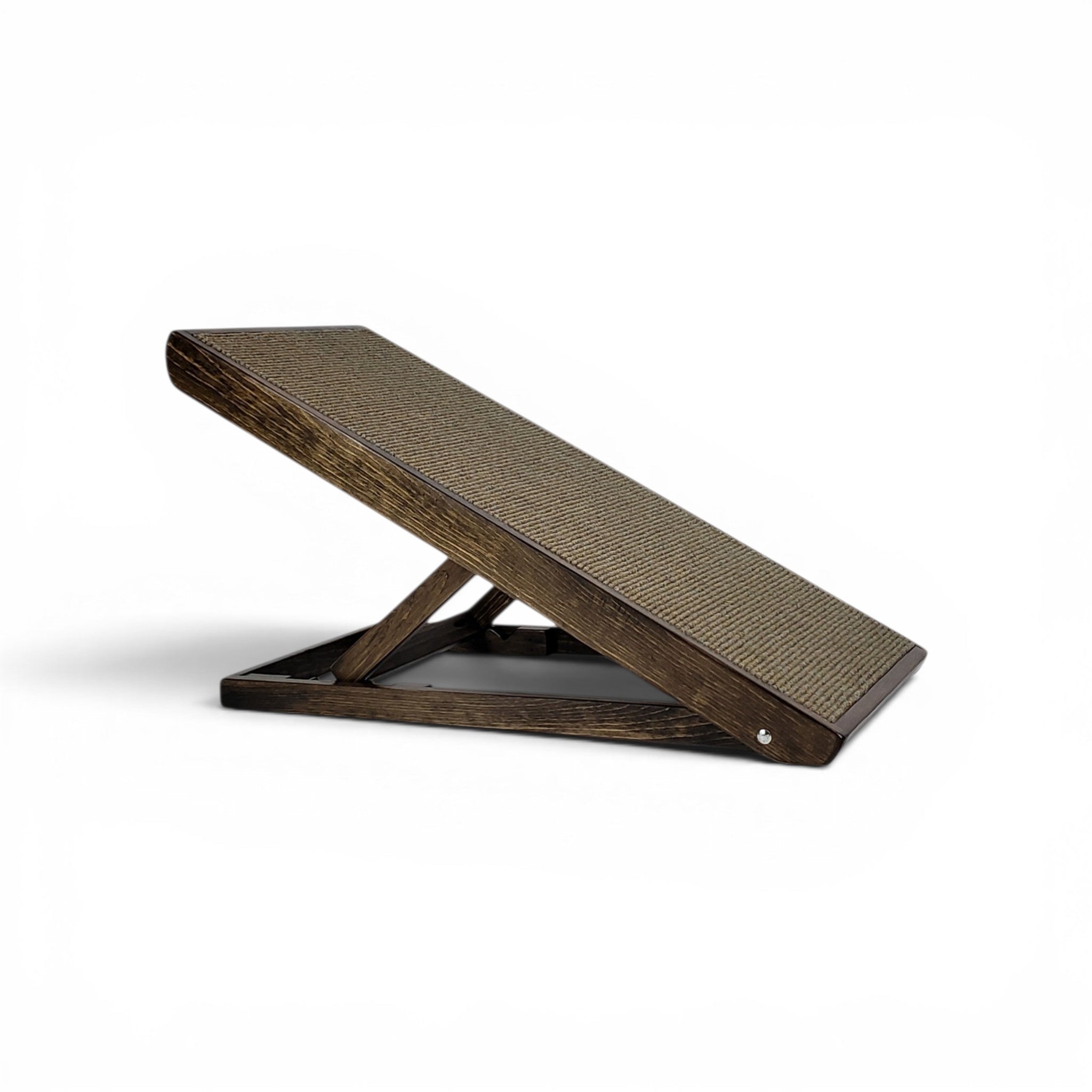 Wood Dog Ramp - 4 Adjustable Height Settings - 17” x 36” - Dark